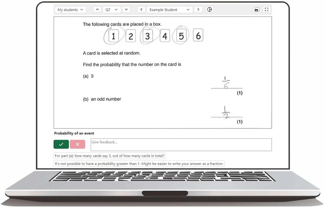 Marking the tests online using MiniTest